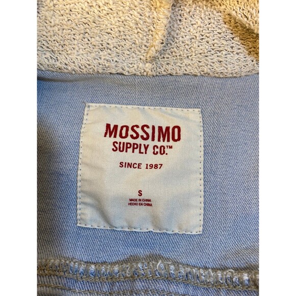 Jean Jacket Mismo Supply, hooded stressed, Small - Picture 3 of 10